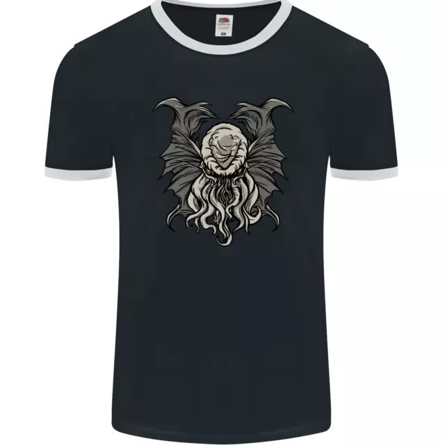 Cthulhu Entity Kraken Mens Ringer T-Shirt FotL