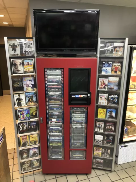 DVD Now Movie Rental Kiosk Model S250 w/Touchscreen Monitor & Movies Credit Card DVD Now Movie Rental Kiosk Model S250 w/Touchscreen Monitor & Movies Credit Card
