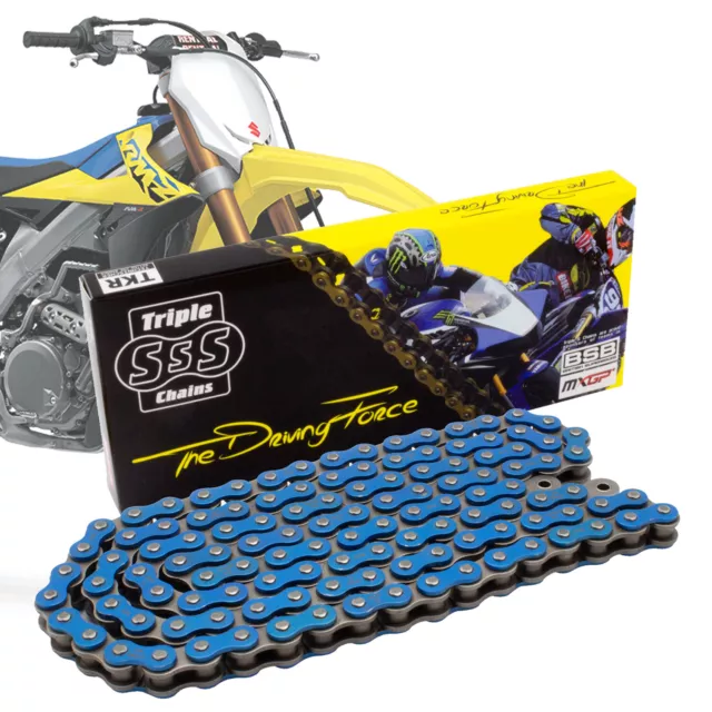 520H-120L Schwerlast Antriebskette Blau Passt Suzuki Rm125 Rm250 Rmz250 Rmz450