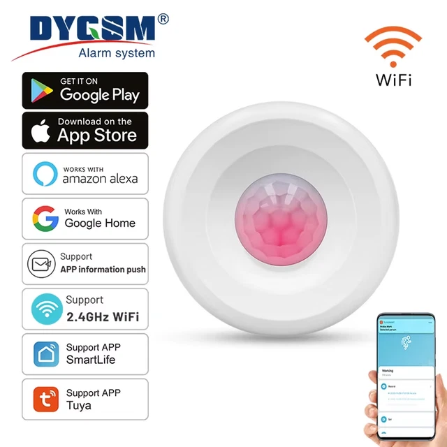 SMART PIR MOTION Detection Sensor Security Burglar Alarm Sensor Smart ...