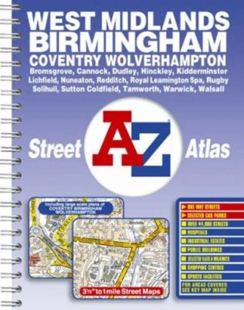 West Midlands Street Atlas Spiral Geographers' A-Z Map Company St