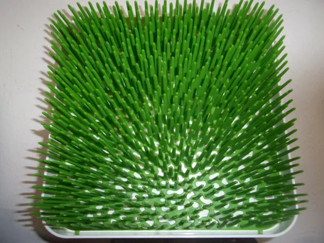 9.5" square Boon Lawn Countertop Drying Rack - Green baby bottle drying rack