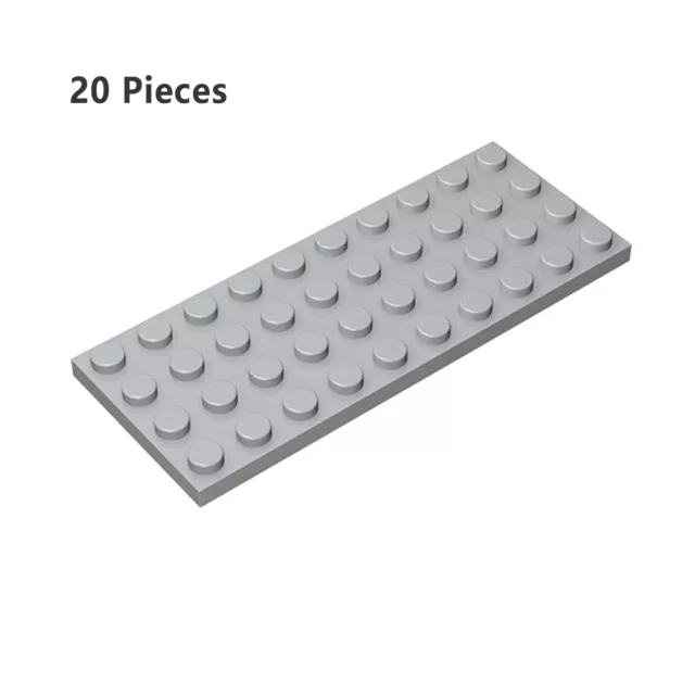 Part 3030 Plate 4X10 Light Gray Building Pieces BULK LOT Bricks Parts 20 PCS