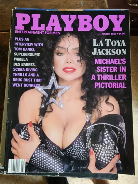 Vintage Playboy Magazine Latoya Jackson 1989 Very Rare