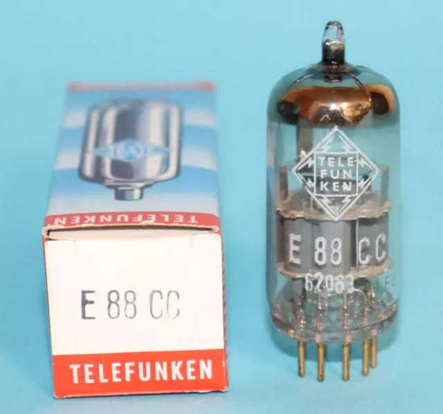 1x NOS-Röhre E88CC Label Telefunken ohne Raute