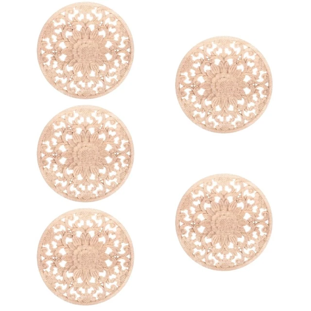 5pcs Möbel Holzapplikation Applikation Onlay Dekor