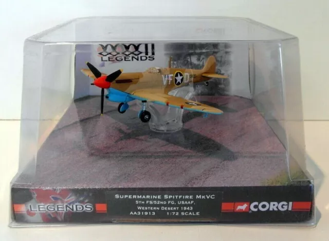 CORGI AA31913 WWII LEGENDS SUPERMARINE SPITFIRE Mk VC