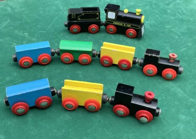 Wooden Train Brio Compatible  Wooden Train Brio Locomotive - Kids