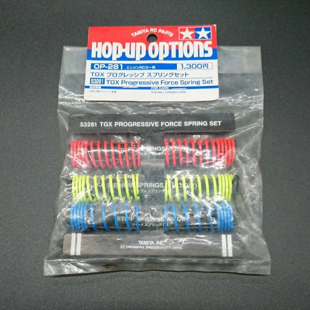 OUT OF PRINT Rarity Tamiya Tgx Progressive Spring Set Soft Medium Hard ...