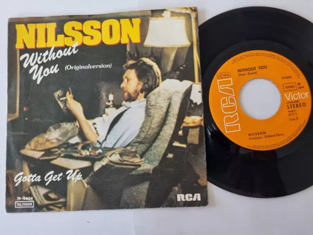 Nilsson - Without you 7'' Vinyl Germany