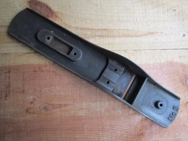 Vintage 1890's Stanley Bailey Hand Plane No 5 Type 7 Base Only - No Patent Dates