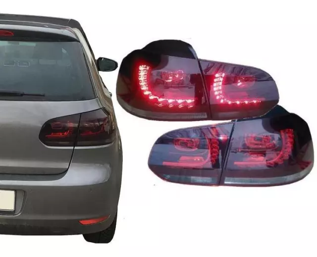 GTI R20 Look LED Rückleuchten Schwarz Smoke Heckleuchten für Volkswagen Golf  5