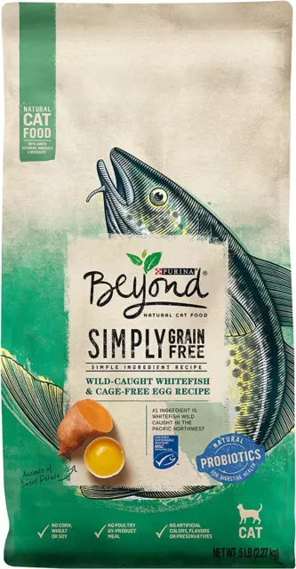 Purina Beyond Grain Free, Natural Dry Cat Food, Simply Grain Free Wild Caught Wh