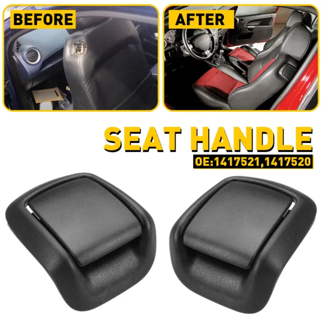 2x Front Seat Tilt Release Handles 1417521 for Ford Fiesta Mk6 - 3door 2002-2008