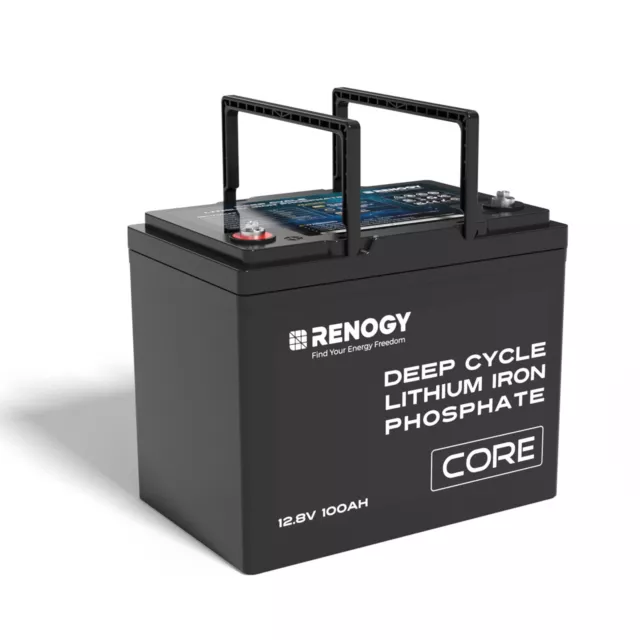 Renogy 12V 24V 48V 100Ah Core Series Lithium Battery Deep Cycle Battery Marine