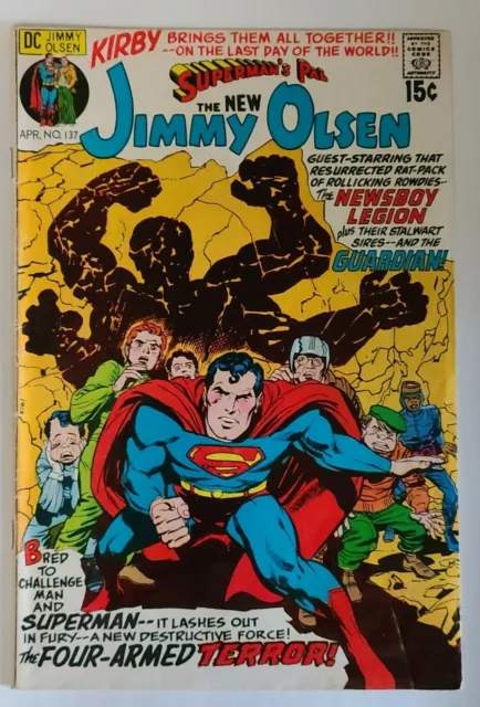 Superman’s Pal, Jimmy Olsen #137 (Dc 1971) Silver Age!Est~Fine+(6.5) Grade Kirby
