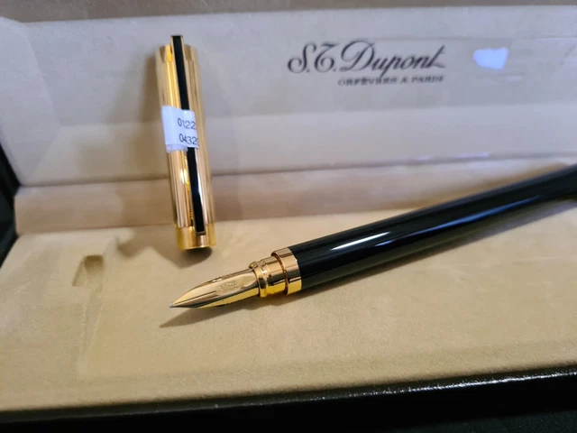 Stylo Plume S.T. Dupont Classique 2 - Laque De Chine - Noir - Neuf Avec Boîte