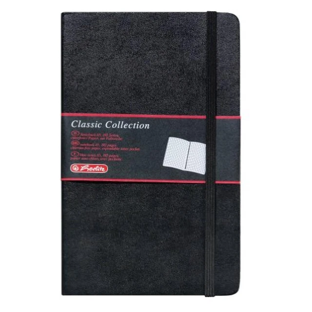 (TG. singolo) herlitz Notizbuch Classic Collection, A5, 96 Blatt - NUOVO