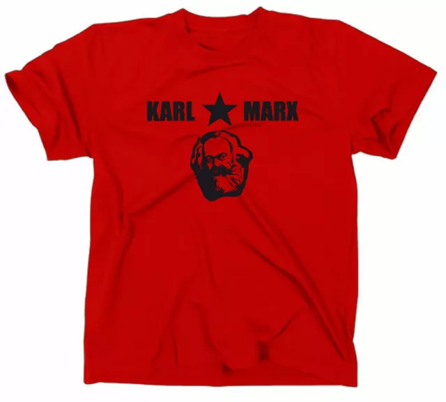 Karl Marx T-Shirt CCCP UDSSR DDR Antifa Engels Lenin USSR Manifest Kapital