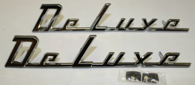 1949 1950 Chevrolet Passenger Car Deluxe Front Fender Emblems New Pair