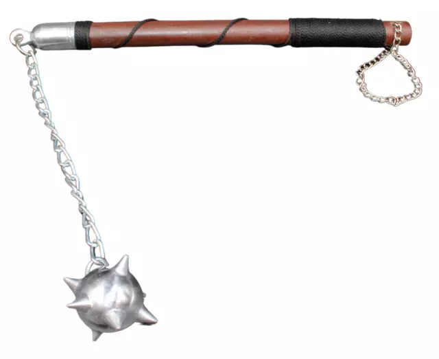 Medieval Warrior 16" Spiked Solid Metal Single Mace Ball Flail Morningstar
