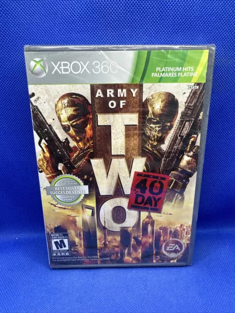 NEW! Army of Two: The 40th Day (Microsoft Xbox 360, 2010) Factory Sealed!