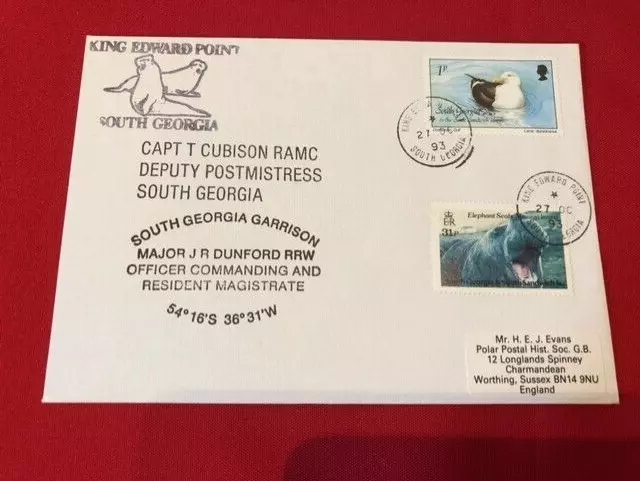 27.10.1993 South Georgia & Sandwich Islands Garrison Antarctica Kind Edward Pt