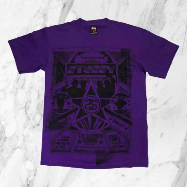 T SHIRT UOMO VINTAGE anni 90 Stussy Made in USA logo blu sbiadito taglia XL EUR 108 36 PicClick IT