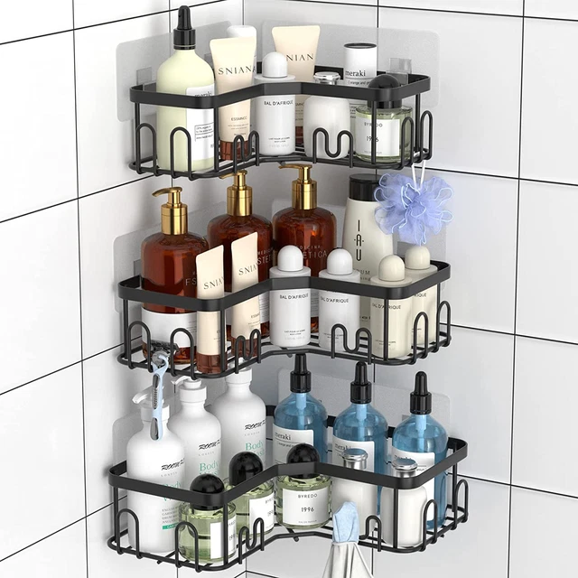 3 Pack Corner Shower Caddy Stainless Steel Corner Shower Shelf