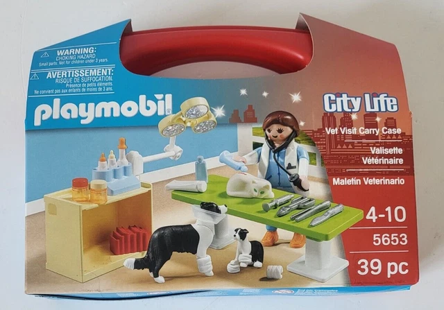 PLAYMOBIL CITY LIFE Valisette v t rinaire rouge transportable r f