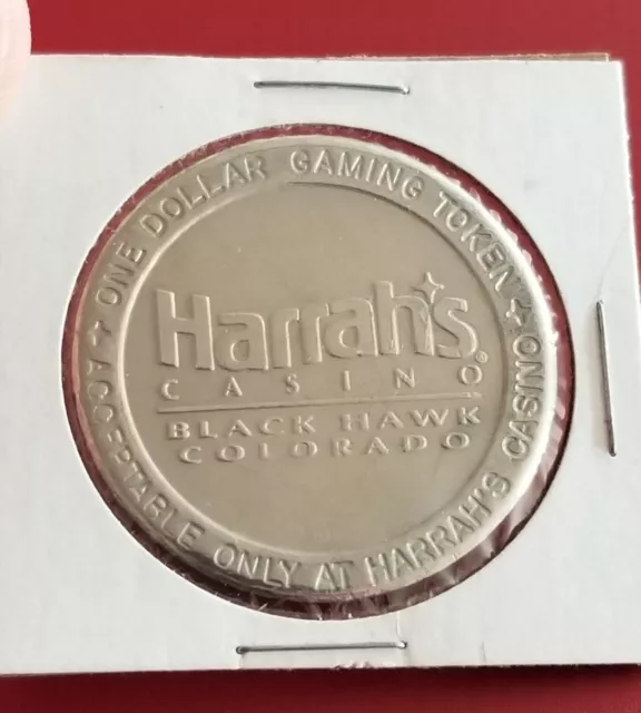 OBSOLETE! Vtg 1993 OPM HARRAH'S CASINO (Black Hawk) $1 GAMING TOKEN OBSOLETE! Vtg 1993 OPM HARRAH'S CASINO (Black Hawk) $1 GAMING TOKEN