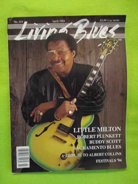 LIVING BLUES Magazine Issue # 114 April 1994 LITTLE MILTON ROBERT PLUNKETT