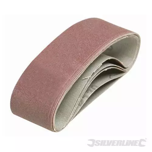 5 bandes abrasives 40 x 305 mm - VOIR TABLEAU GRAINS - SILVERLINE