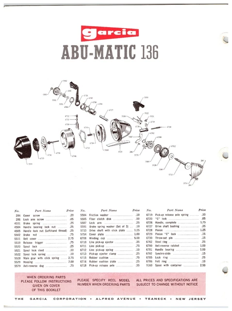 Bobine De Rechange Mitchell 340 – New Old Stock, Pour Moulinet Pêche Mer Et Eau Douce