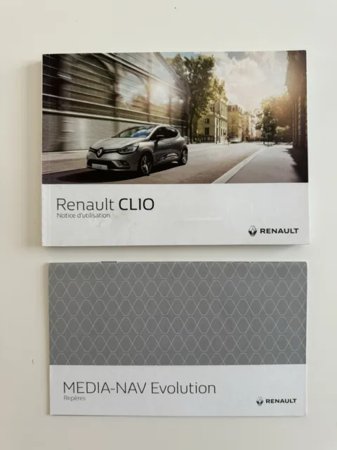 NOTICE MANUEL GUIDE Utilisation Français Renault Clio 4 Phase 2 Media-Nav  EUR 25,00 - PicClick FR