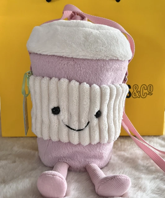 JELLYCAT AMUSEABLE PINK Coffee-To-Go Bag Brand New With Tag £45.00 ...