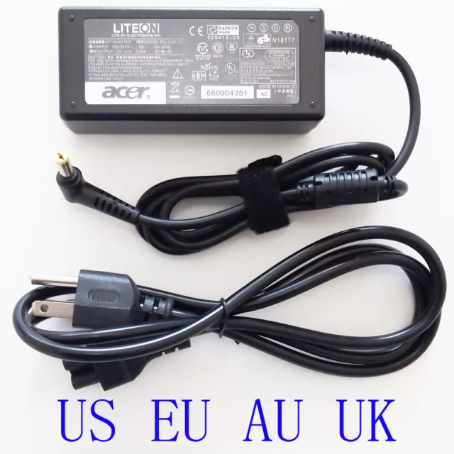 Genuine AC Adapter Charger For Acer Gateway MS2273 ms2274 MS2231 MS2285 NV53A24u