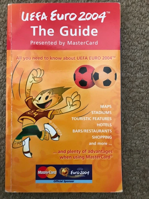 UEFA EURO 2004 Portugal Official MasterCard Guide £4.37 - PicClick UK