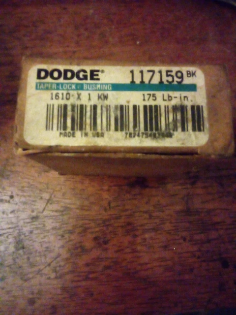 Dodge 117079 Taper-lock Bushing    1610 x 1" Bore 117159