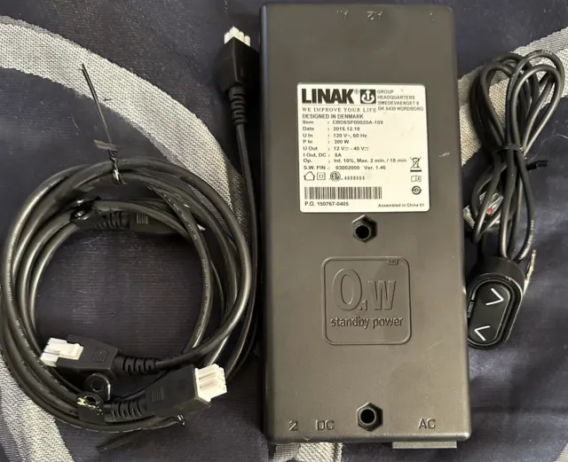 Linak CBD6SP00020A-109 300W Deskline Actuator Control Box, Switch,2 Wires, Power