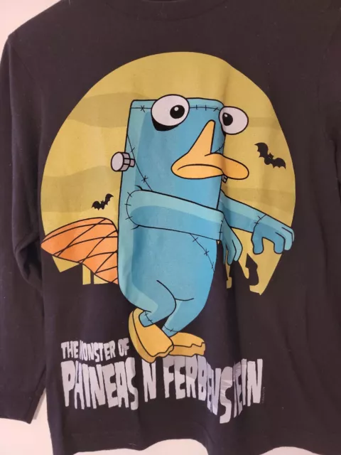 Old Navy Disney The Monster Of Phineas N Ferbenstein Ferb Shirt Kids Size Large 2