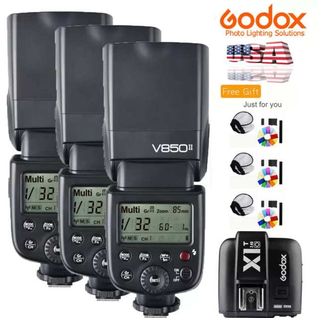 Godox V850II 2.4G TTL Flash Speedlite + X1T-O Trigger For Olympus Panasonic US