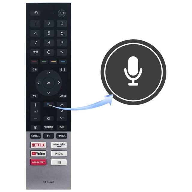 CT-95022 CT-95022 Voice Remote Control for Toshiba TV 43C350KP 43E350KP 75C350KP