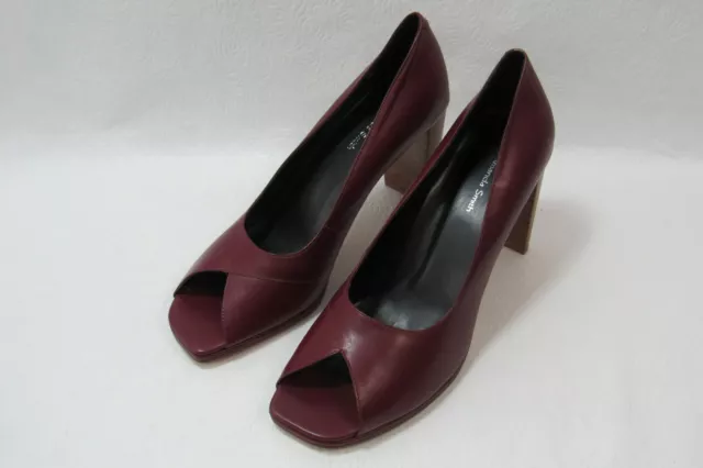 Amanda Smith Shoes Size 10 Open-Toe High Heels Dark Red Women's Amanda Smith Shoes Size 10 Open-Toe High Heels Dark Red Women's