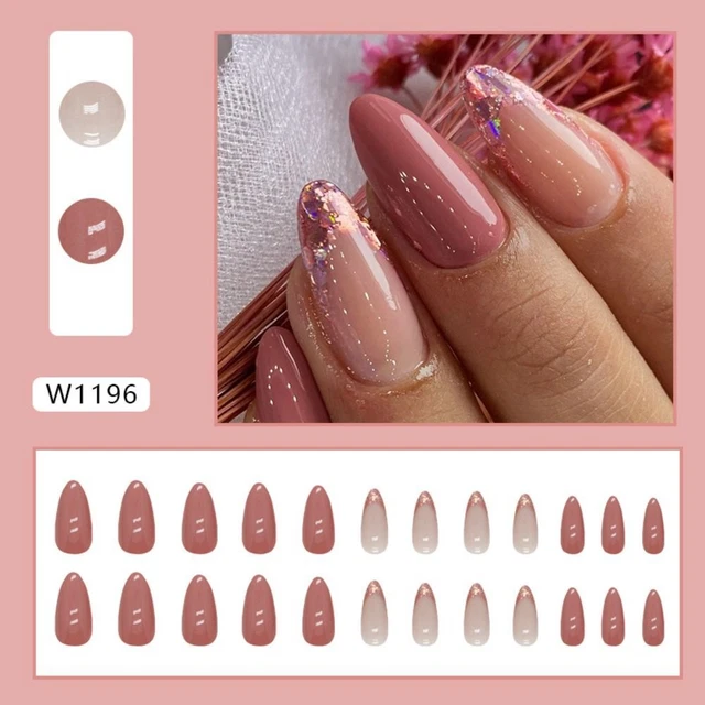 Long Fake Nials French Press on Nails Manicure Nail Tips  DIY