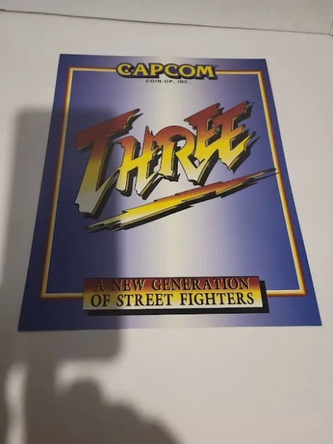 Flyer  CAPCOM,ST. FIGHTERS 3  Arcade Video Game advertisement original see pic
