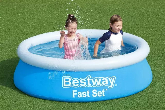 Bestway 6ft 6' Foot Easy Fast Set Family/Childrens Swimming Paddling Garden Pool