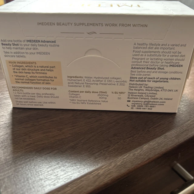 IMEDEEN COLLAGEN, BEAUTY & Skin Supplement - 10 x 15ml Shots new sealed ...