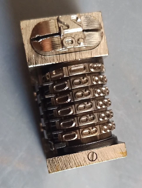 Numbering Machine 6 Digit Backward 5/32" For Heidelberg Windmill Letterpress