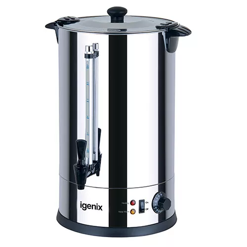 Catering Urn & Hot Water Boiler, 15 Litre, Stainless Steel, Igenix IG4015